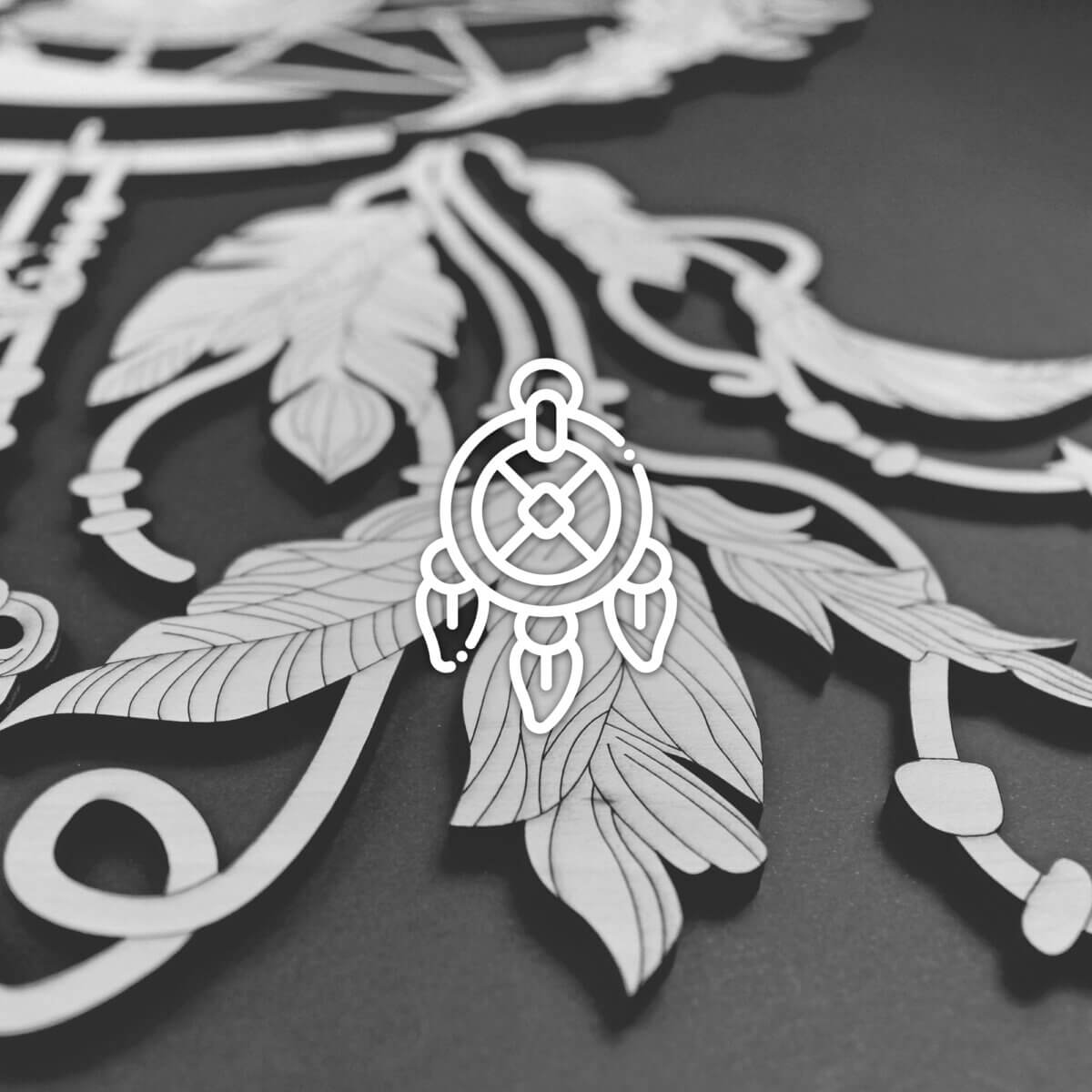 Decorazione da parete in legno