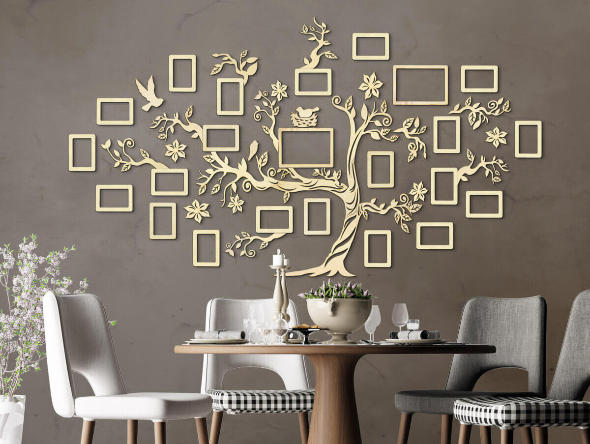 Albero Genealogico in Legno - Decorazione da Parete