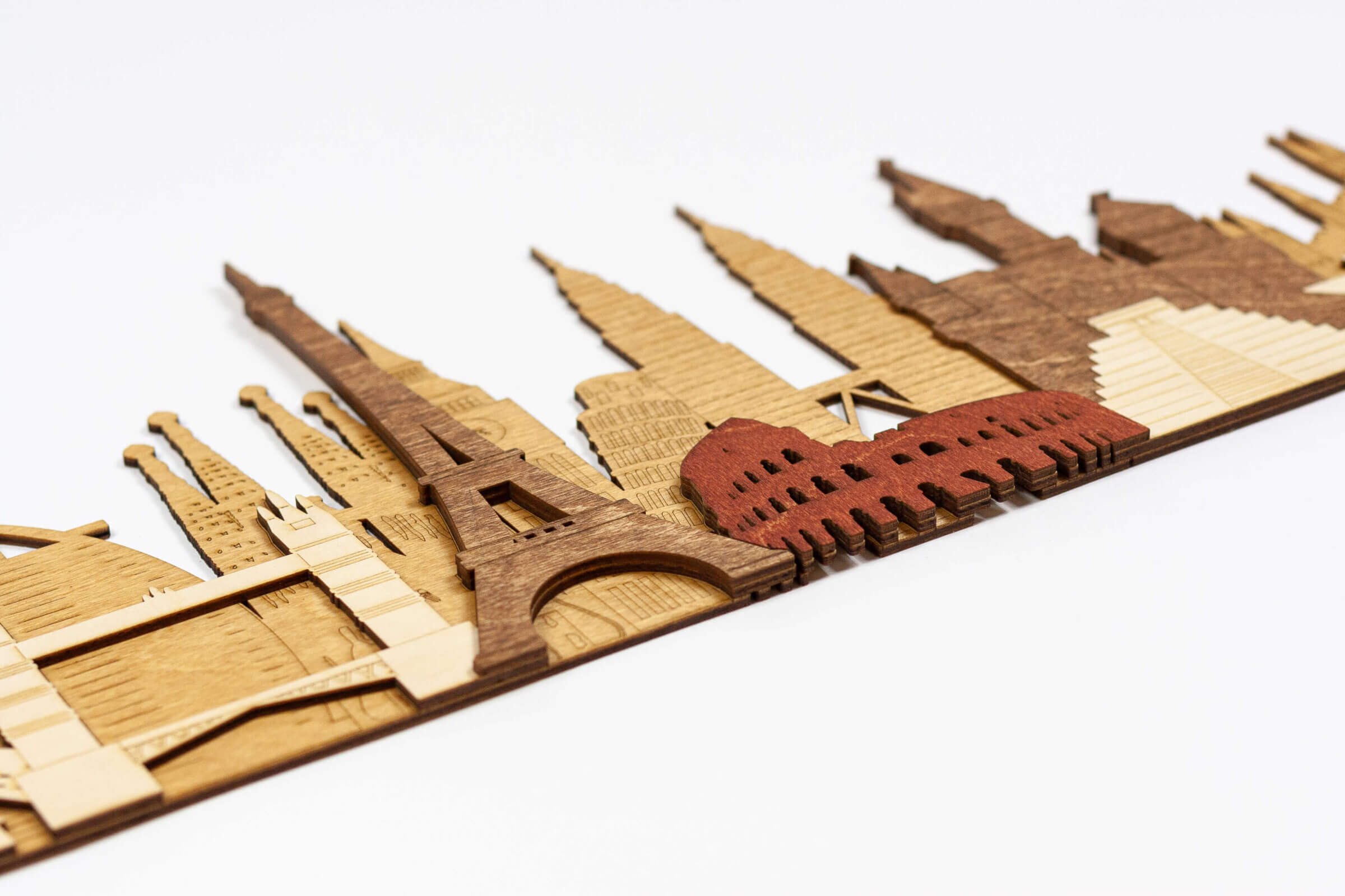 Monumenti e Attrazioni 3D in Legno