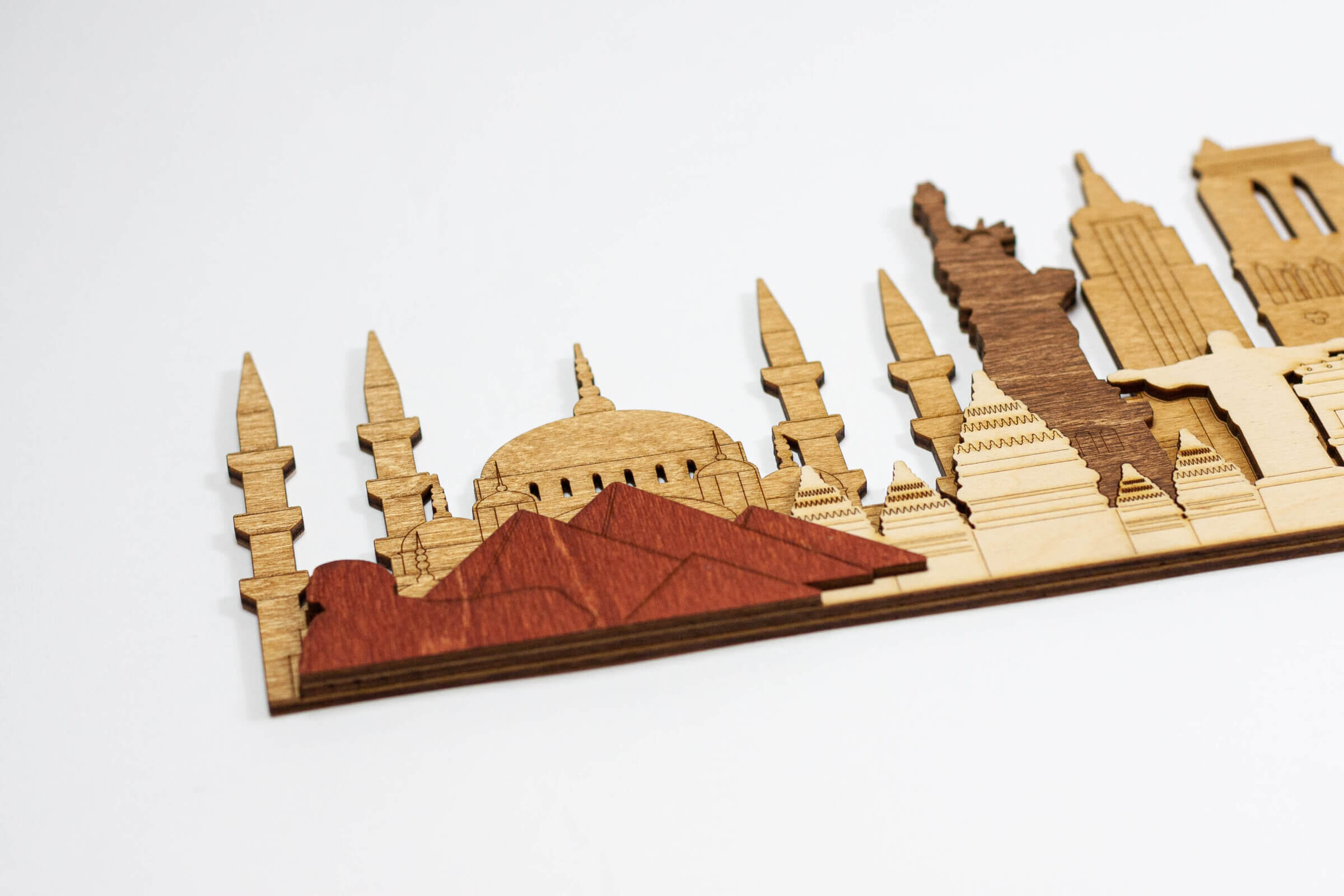 Monumenti e Attrazioni 3D in Legno