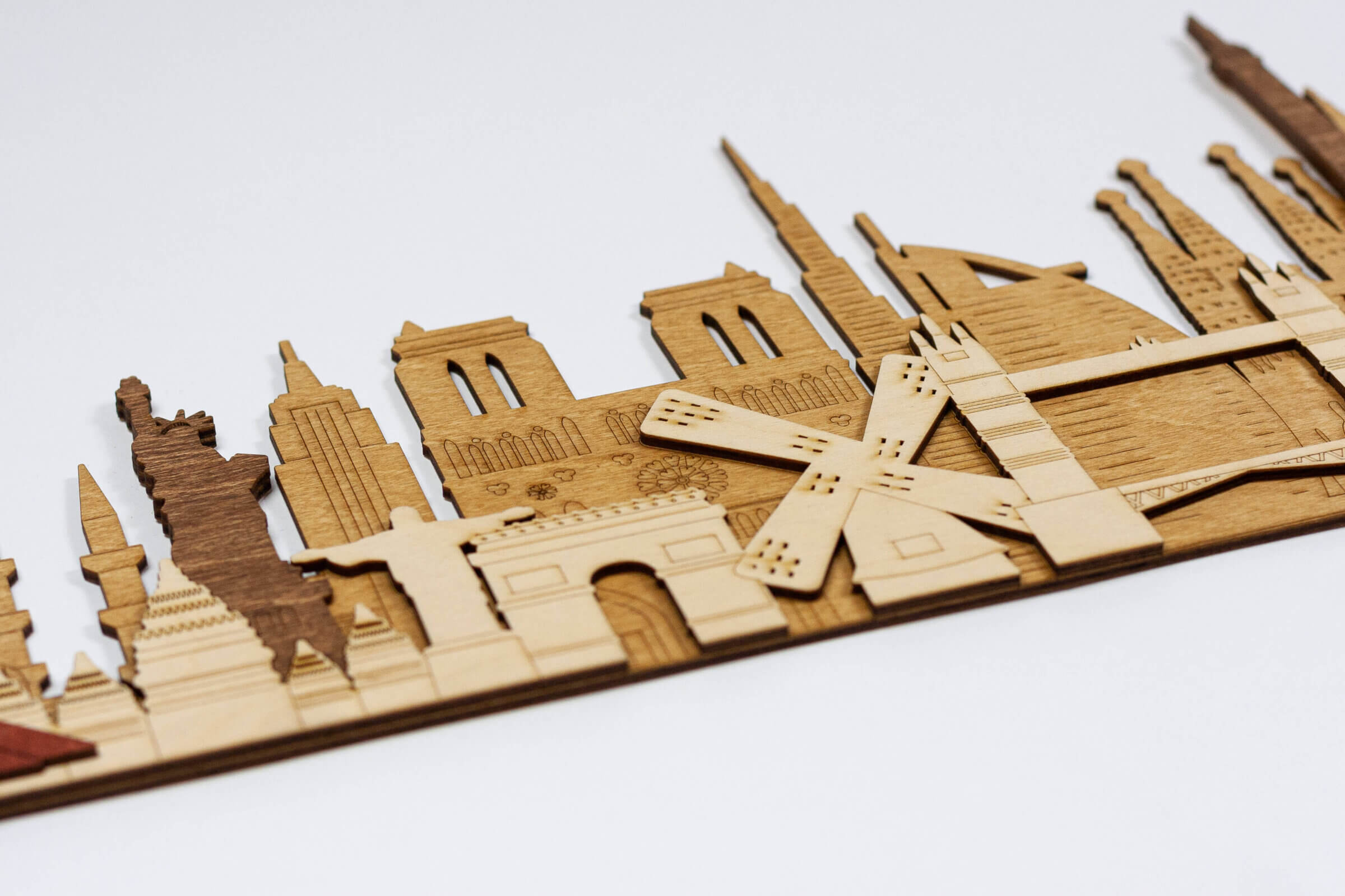 Monumenti e Attrazioni 3D in Legno