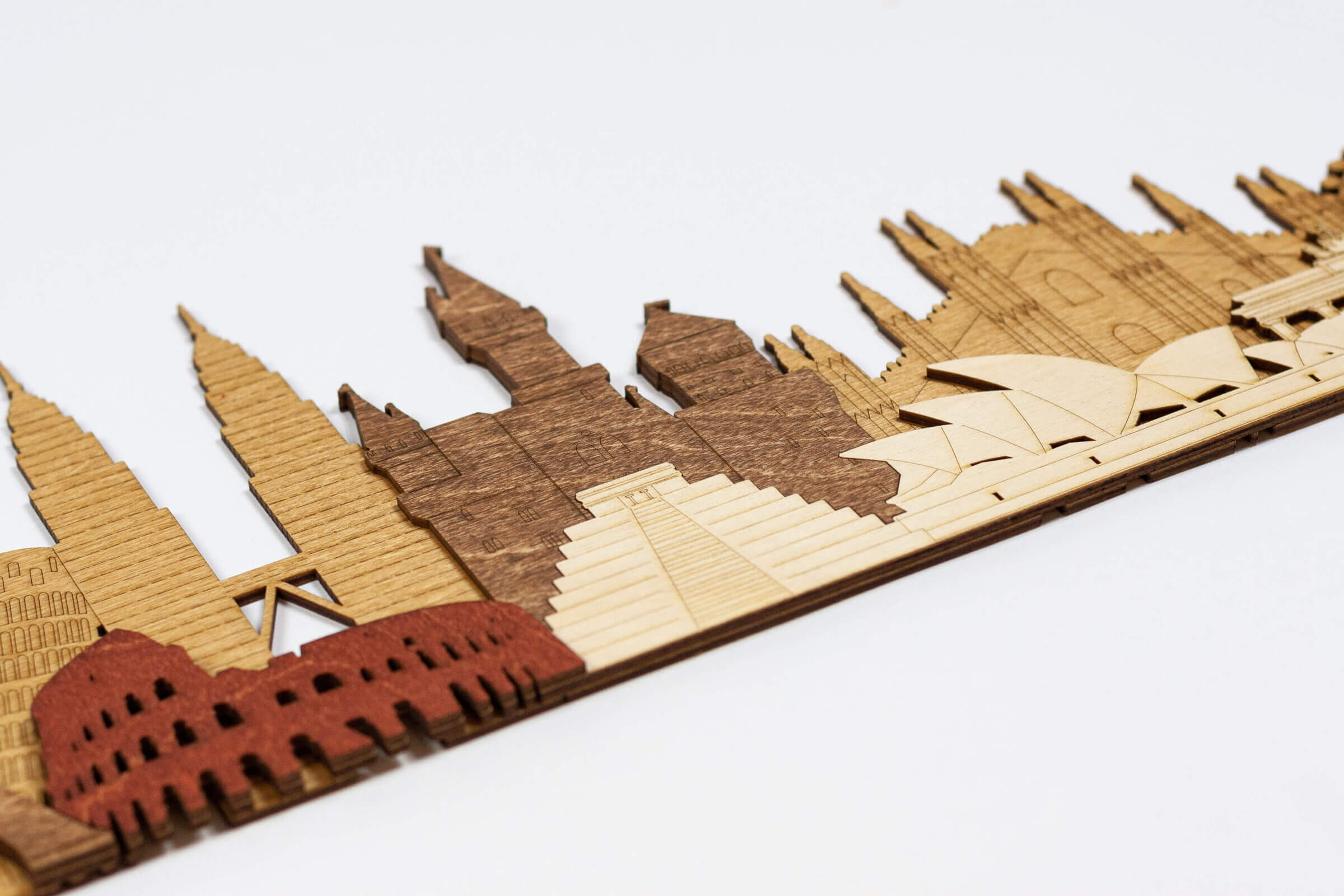 Monumenti e Attrazioni 3D in Legno