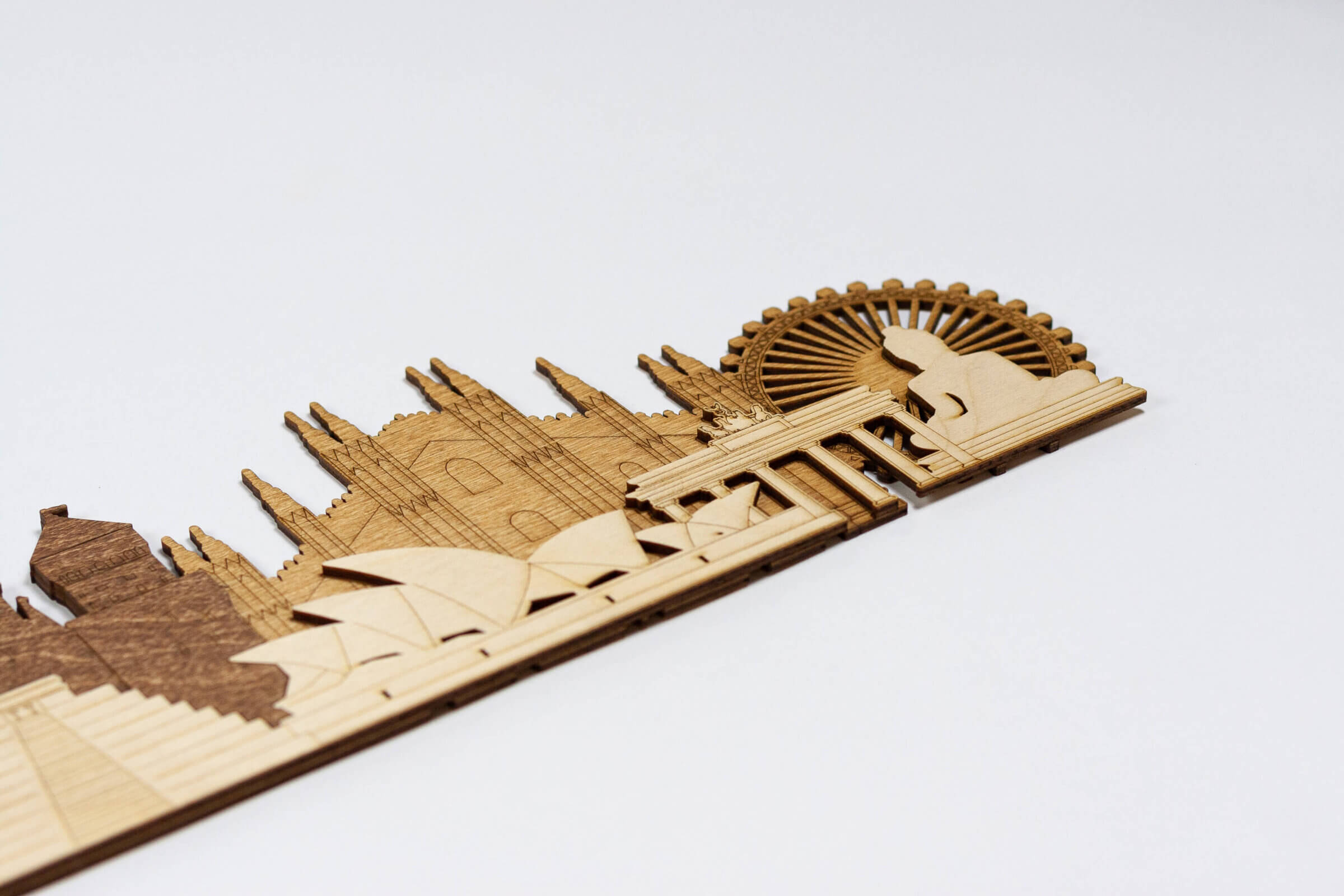 Monumenti e Attrazioni 3D in Legno