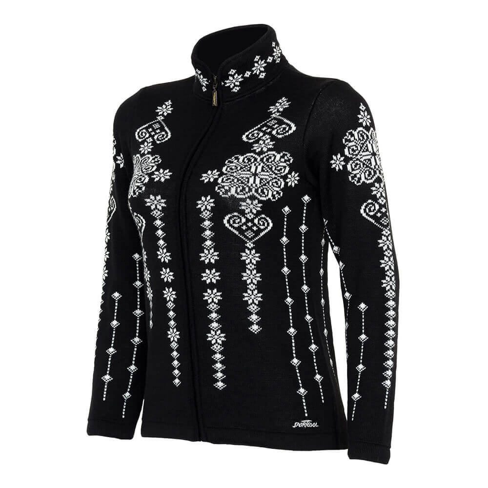 SportCool disegno folklore donna-nero-naturale