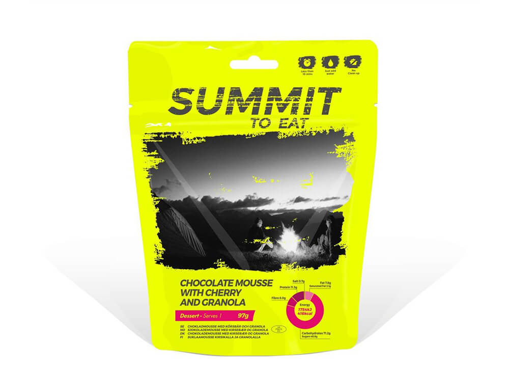Summit to Eat Mousse al Cioccolato con Granola e Ciliegie